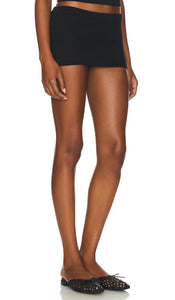 Frankies Bikinis Marialla Knit Skort in Black