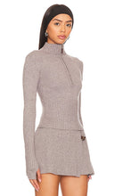 Frankies Bikinis Maverick Cloud Knit Sweater in Grey