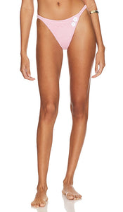 Frankies Bikinis X Guizio Tide Knit Bottom in Pink - Frankies Bikinis X Guizio Tide - Bas en tricot rose - Frankies Bikinis X Guizio Tide 粉色针织底裤 - Frankies Bikinis X Guizio Tide Strickunterteil in Rosa - Frankies bikinis X Guizio Tide 니트 하의 핑크 색상 - Frankies Bikini X Guizio Tide Fondo in maglia in rosa