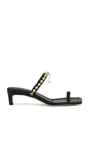 Freda Salvador Aurora Sandal in Black | Black Open Toe Heels for Women