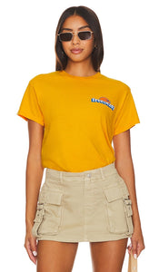 Free & Easy Baja Sun Short Sleeve Tee in Yellow