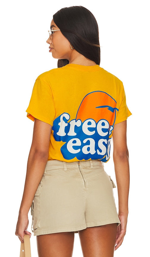 Free & Easy Baja Sun Short Sleeve Tee in Yellow