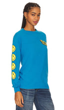 Free & Easy Be Happy Long Sleeve Tee in Teal
