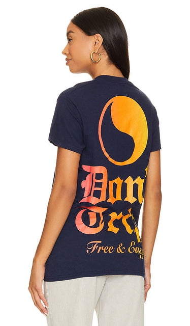 Free & Easy Olde English Tee in Navy