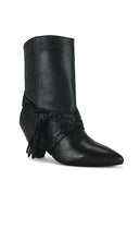 Free People Bronte Belt Slouch Boot in Black