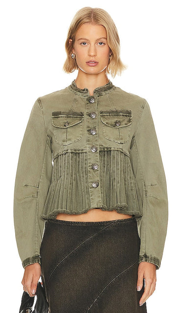 Free People Cassidy Jacket in Army - Free People - Cassidy - Veste militaire - Free People Cassidy 军装夹克 - Free People Cassidy Jacke in Army - Free People Cassidy 재킷 색상 - Giacca Cassidy Free People nell'esercito