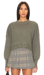 Free People Easy Street Crop Pullover in Army - Free People - Easy Street - Pull court - Armée - Free People Easy Street 军装套头衫 - Free People Easy Street Crop Pullover in Army - Free People 이지 스트리트 크롭 풀오버(아미) - Pullover Free People Easy Street Crop nell'esercito