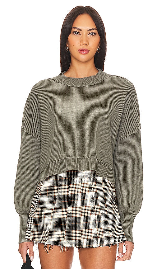 Free People Easy Street Crop Pullover in Army - Free People - Easy Street - Pull court - Armée - Free People Easy Street 军装套头衫 - Free People Easy Street Crop Pullover in Army - Free People 이지 스트리트 크롭 풀오버(아미) - Pullover Free People Easy Street Crop nell'esercito