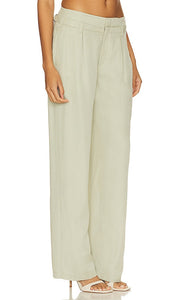 Free People Falling Out Trouser in Sage