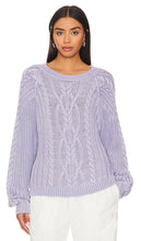 Free People Frankie Cable Sweater in Lavender - Free People - Frankie - Pull torsadé - Lavande - Free People Frankie 薰衣草色绞花毛衣 - Free People Frankie Zopfpullover in Lavendel - Free People 프랭키 케이블 스웨터, 라벤더 색상 - Maglione Free People Frankie Cable in lavanda