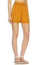 Free People Get Free Poplin Pull On Short in Burnt Orange