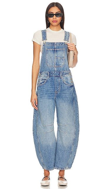 Free People Good Luck Overall in Blue - Free People - Bonne chance dans l'ensemble en bleu - 蓝色的自由人祝你好运 - Free People Good Luck Overall in Blau - Free People 행운을 빌어 요 전체 파란색 - Persone libere Buona fortuna nel complesso in blu