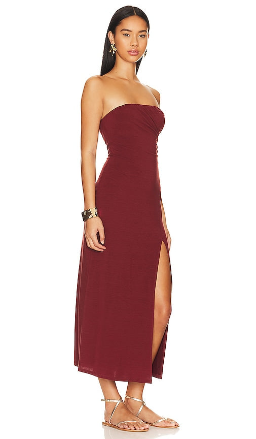 Free People Hayley Midi in Burgundy