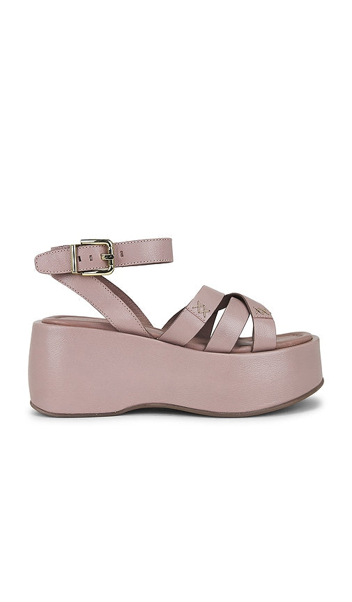 Free People Hazel Flatform Sandal in Mauve | Ember Platform Sandals for Women
