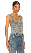 Free People High Tide Cable Tank in Grey