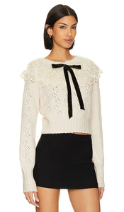 Free People Hold Me Closer Sweater in Blush