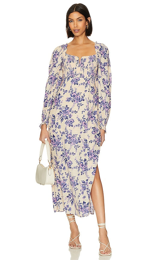 Free People Jaymes Midi in Purple,Ivory - Free People Jaymes Midi en violet, ivoire - Free People Jaymes Midi 紫色、象牙色 - Free People Jaymes Midi in Lila, Elfenbein - Free People Jaymes 미디 퍼플, 아이보리 색상 - Free People Jaymes Midi in viola, avorio