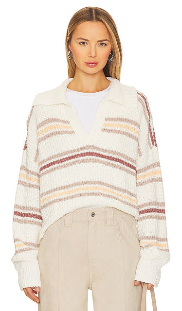 Free People Kennedy Pullover in Ivory - Free People - Kennedy - Pull en ivoire - Free People Kennedy 象牙色套头衫 - Free People Kennedy Pullover in Elfenbein - Free People 케네디 풀오버 아이보리 색상 - Pullover Kennedy di Free People color avorio