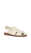 Free People Libby Fisher Flat in Cream