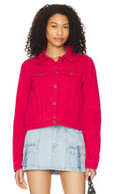 Free People Rumors Denim Jacket in Red