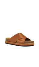 Free People Sidelines Footbed Sandal in Brown