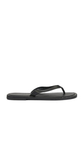 Free People Sona Thong Sandal in Black | Black Flip Flop Sandals for Women