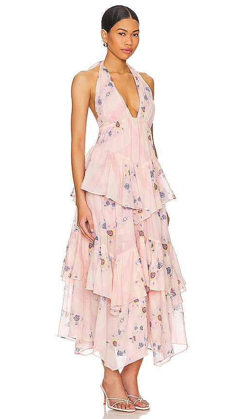 Free People Stop Time Maxi in Pink