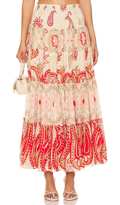 Free People Super Thrills Maxi Skirt in Red - Free People - Super Thrills - Jupe longue - Rouge - Free People Super Thrills 红色长裙 - Free People Super Thrills Maxirock in Rot - Free People Super Thrills 맥시 스커트레드 색상 - Gonna lunga Free People Super Thrills in rosso