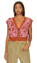 Free People Tapestry Vest in Rust