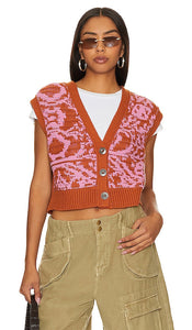 Free People Tapestry Vest in Rust - Free People - Débardeur tapisserie - Rouille - Free People 锈色挂毯背心 - Free People Gobelinweste in Rost - Free People 러스트 태피스트리 조끼 - Gilet Tapestry Free People color ruggine