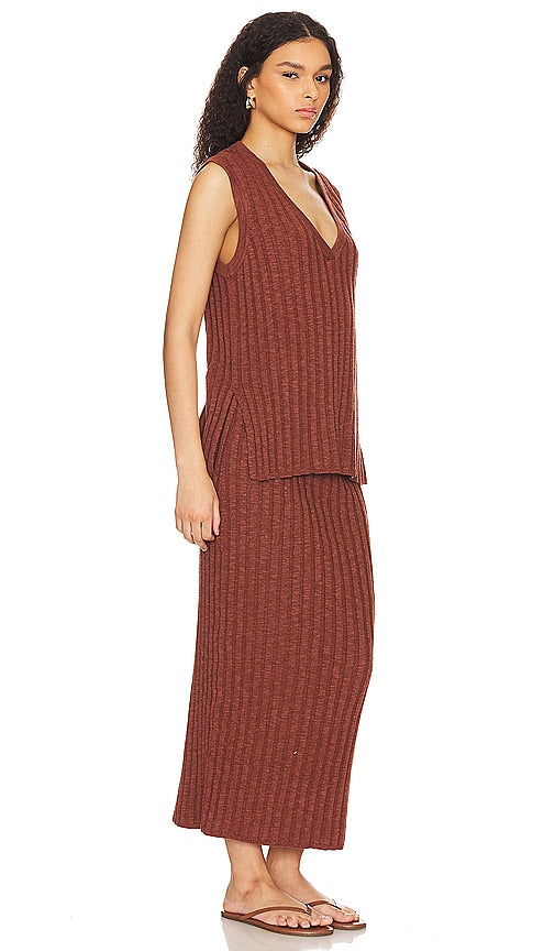 Free People Veda Sweater Set in Brown