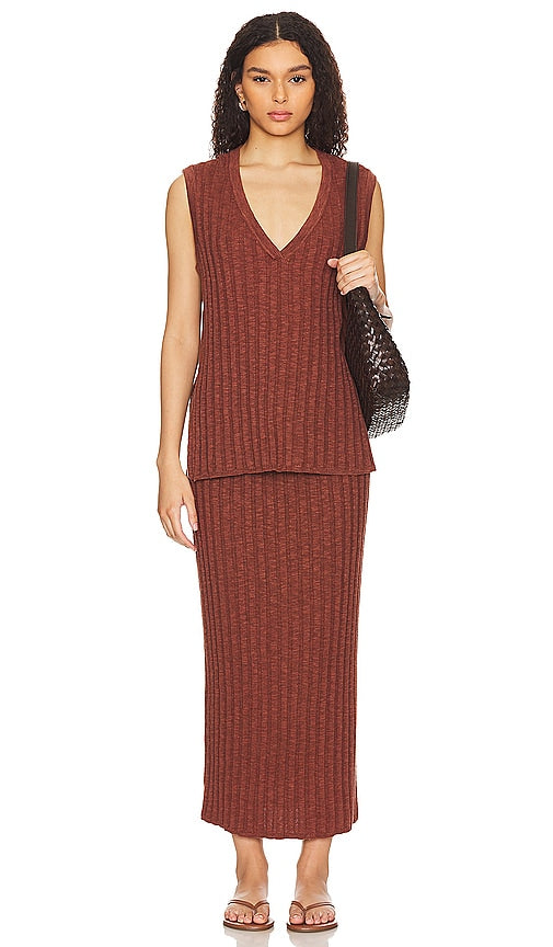Free People Veda Sweater Set in Brown - Free People - Veda - Ensemble pull - Marron - Free People Veda 棕色毛衣套装 - Free People Veda Pullover-Set in Braun - Free People 베다 스웨터 세트 브라운 색상 - Set maglione Veda Free People in marrone
