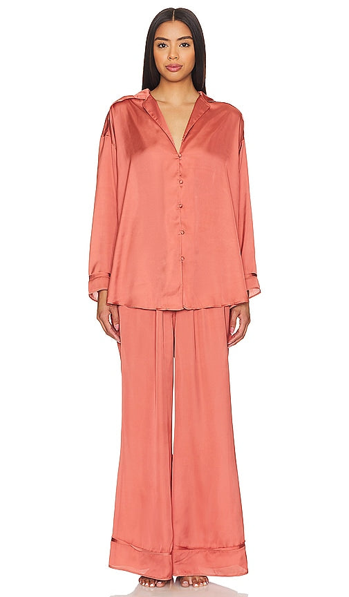 Free People X Intimately FP Dreamy Days Solid Pj Set in Pink - Free People X Intimately FP Dreamy Days - Ensemble pyjama uni - Rose - Free People X Intimately FP Dreamy Days 粉色纯色睡衣套装 - Free People X Intimately FP Dreamy Days Solides Pyjama-Set in Rosa - Free People X Intimately FP Dreamy Days 솔리드 파자마 세트 핑크 - Set pigiama solido Free People X Intimately FP Dreamy Days in rosa