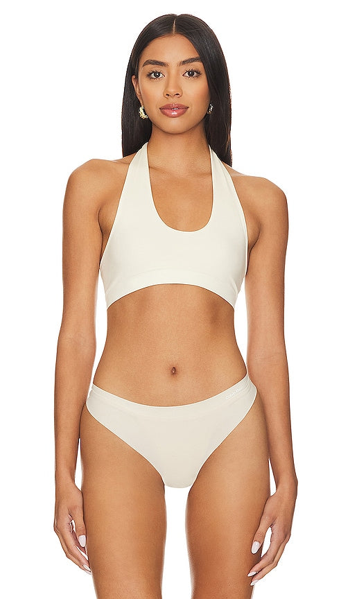 Free People X Intimately FP Essential U Neck Halter in White