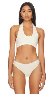 Free People X Intimately FP Essential U Neck Halter in White