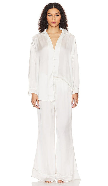 Free People x Intimately FP Dreamy Days Solid Pj In Ivory in White - Free People x Intimately FP Dreamy Days - Pyjama uni en ivoire en blanc - Free People x Intimately FP Dreamy Days 象牙白纯色睡衣 - Free People x Intimately FP Dreamy Days Solider Pyjama in Elfenbein in Weiß - Free People x Intimately FP Dreamy Days 화이트 컬러의 아이보리 솔리드 Pj - Free People x Intimately FP Dreamy Days Solid Pj in avorio in bianco