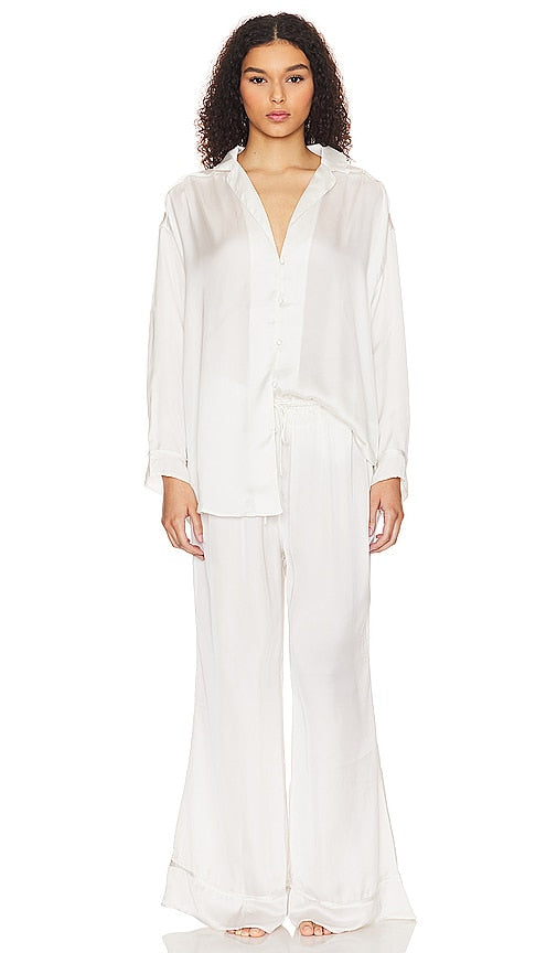 Free People x Intimately FP Dreamy Days Solid Pj In Ivory in White - Free People x Intimately FP Dreamy Days - Pyjama uni en ivoire en blanc - Free People x Intimately FP Dreamy Days 象牙白纯色睡衣 - Free People x Intimately FP Dreamy Days Solider Pyjama in Elfenbein in Weiß - Free People x Intimately FP Dreamy Days 화이트 컬러의 아이보리 솔리드 Pj - Free People x Intimately FP Dreamy Days Solid Pj in avorio in bianco