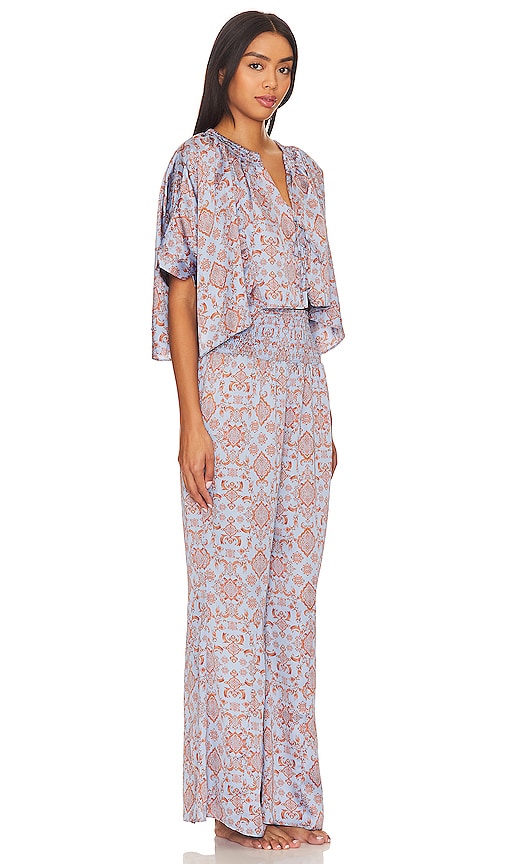 Free People x Intimately FP Misty Mornings Sleep Set In Blue Combo in Blue