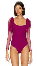 Free People x Intimately FP Tongue Tied Bodysuit in Fuchsia