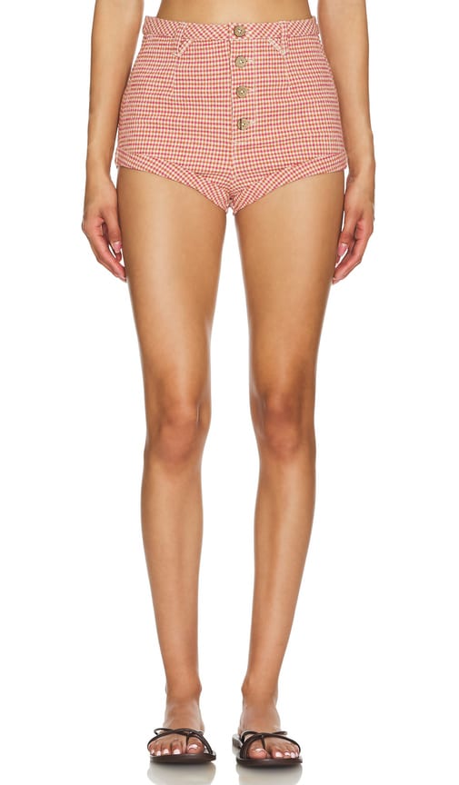 Free People x REVOLVE Checked Out Plaid Brief In Orange Combo in Orange - Free People x REVOLVE - Slip à Carreaux - Orange Combo en Orange - Free People x REVOLVE 推出橙色组合格纹内裤 - Free People x REVOLVE Karierter Slip in Orange, Kombination in Orange - Free People x REVOLVE 체크아웃 체크아웃 체크아웃 오렌지 콤보 체크아웃 오렌지 색상 - Free People x REVOLVE Slip scozzese a quadri in arancione Combo in arancione