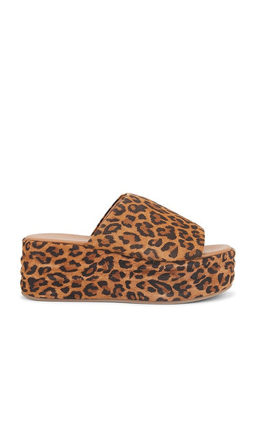 Free People x REVOLVE Harbor Flatform Sandal in Brown | Leopard Platform Sandals for Women