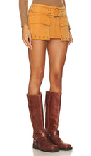 Free People x REVOLVE Suede Micro Mini Skort in Tan