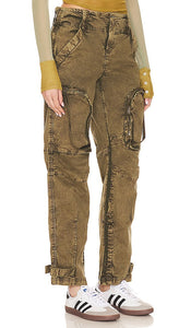 Free People x We The Free Can't Compare Slouch Pant in Olive