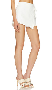 Free People x We The Free Emmy Denim Skort in White