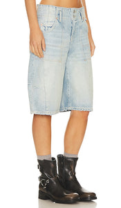 Free People x We The Free Extreme Measures Barrel Short in Blue