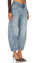 Free People x We The Free Good Luck Mid Rise Barrel in Denim-Medium