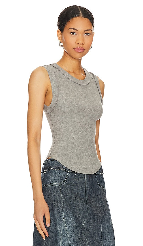Free People x We The Free Kate Tee in Grey