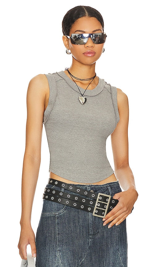 Free People x We The Free Kate Tee in Grey - Free People x We The Free Kate - T-shirt gris - Free People x We The Free Kate 灰色 T 恤 - Free People x We The Free Kate T-Shirt in Grau - Free People x We The Free 케이트 티셔츠 - Free People x We La maglietta Free Kate in grigio