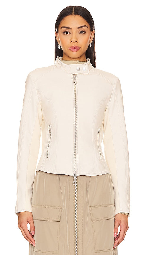 Free People x We The Free Max Moto Jacket in Ivory - Free People x We The Free Max - Veste de moto en ivoire - Free People x We The Free Max 象牙色摩托夹克 - Free People x We The Free Max Motorradjacke in Elfenbein - Free People x We The Free Max 모토 재킷 - Free People x We La giacca da moto Free Max in avorio