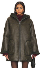 Free People x We The Free Miller Faux Leather Jacket In Forest Combo in Dark Green